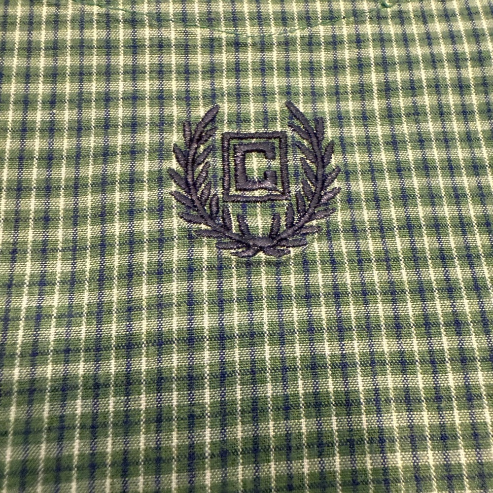 Chaps Green Plaid Casual Shirt - Picture 3 of 5